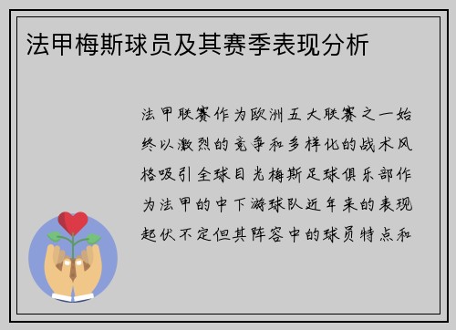 法甲梅斯球员及其赛季表现分析